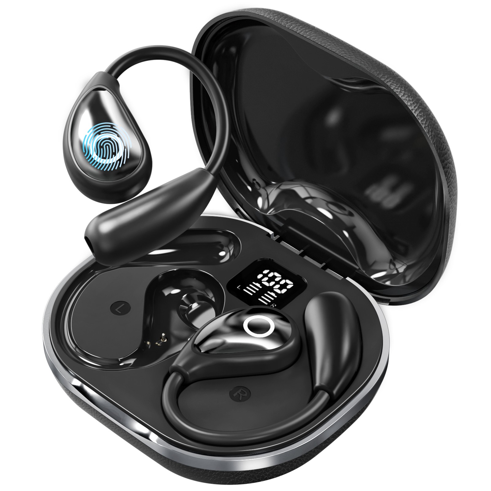 AI Translation Earbuds Real Time 144 Languages Translation Earbuds 3-in-1 Translator Headphones Bluetooth 5.4Wireless language Translator Earbuds for Travel/Business/Learning,iOS & Android Compatible